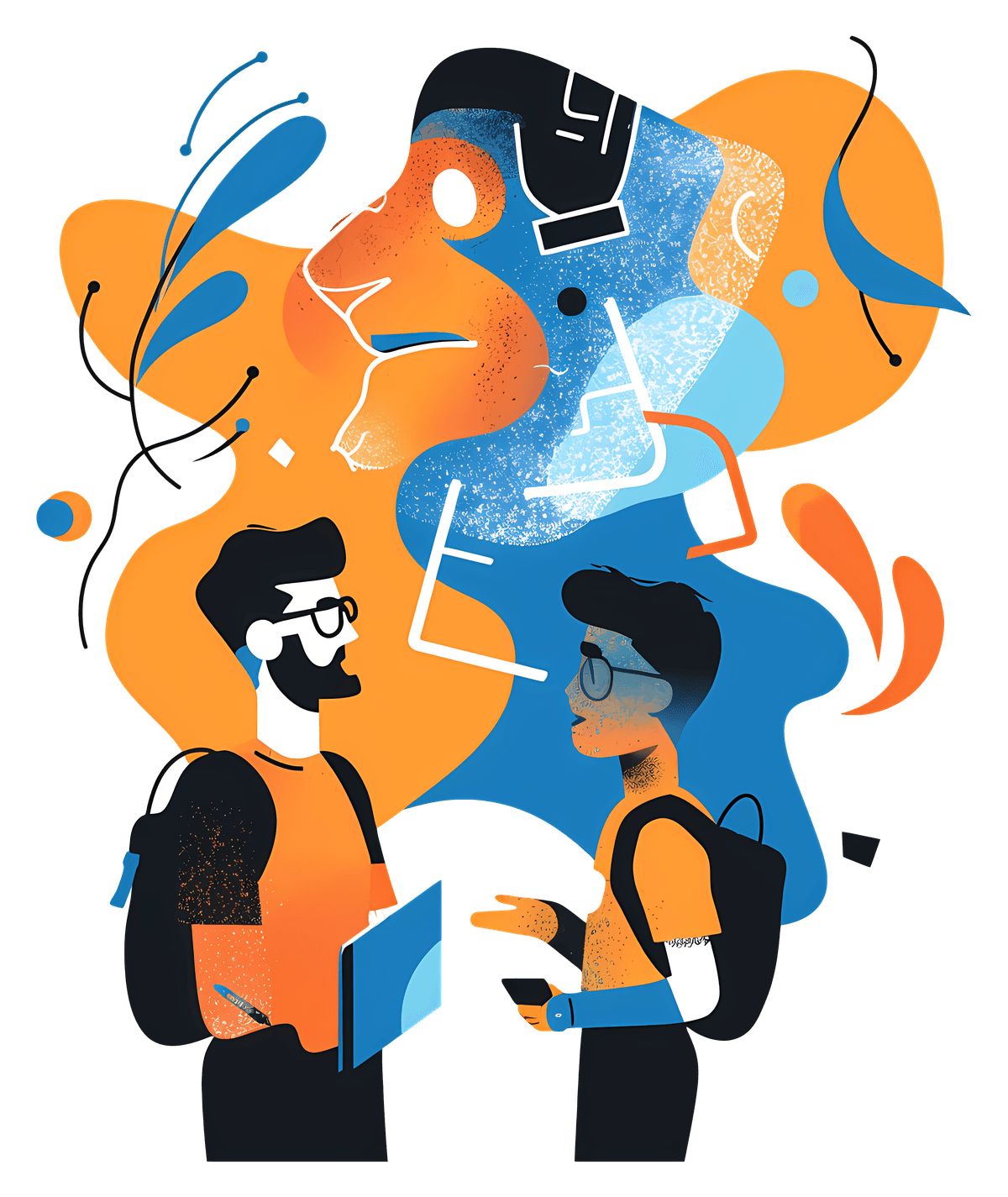 Coach Conversation Illustration